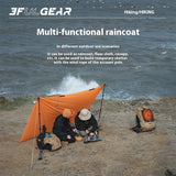 3F Ul GEAR Three In One Professional Mountaineering And Hiking Raincoat  About 200g Wear Upgrade Lightweight And Portable Brim