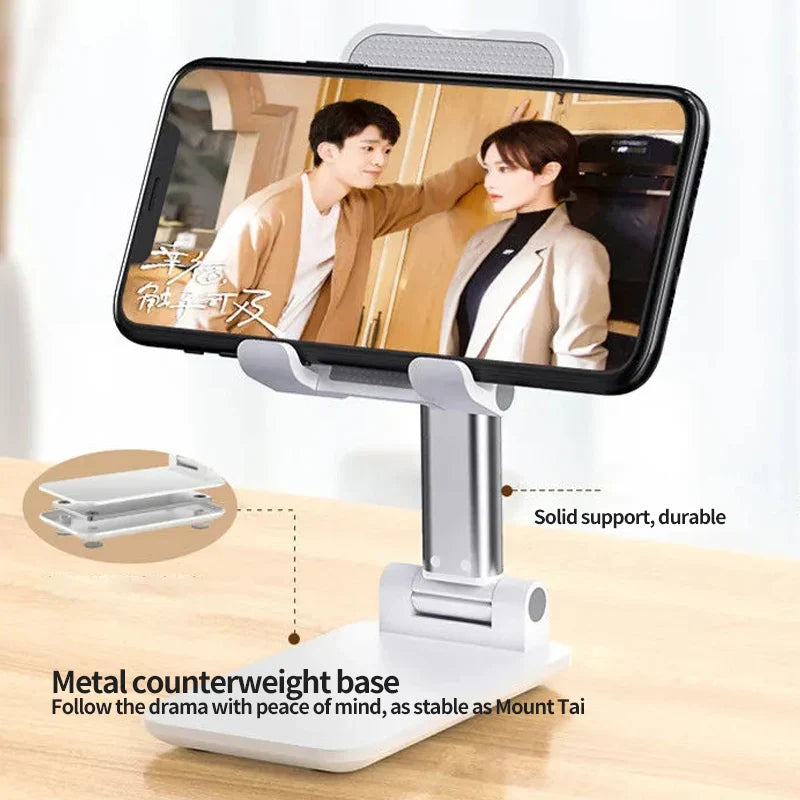 Desk Mobile Phone Holder Stand For IPhone IPad easyown Adjustable Desktop Tablet Holder Universal Table Cell Phone Stand