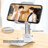Desk Mobile Phone Holder Stand For IPhone IPad easyown Adjustable Desktop Tablet Holder Universal Table Cell Phone Stand