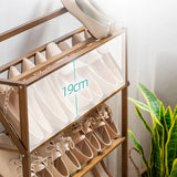 Shoe Racks Organizer Wooden Narrow Shoe Rack Ultra Thin Vertical Shoemakers Space-saving Entrance Shoes Closet Home Furniture