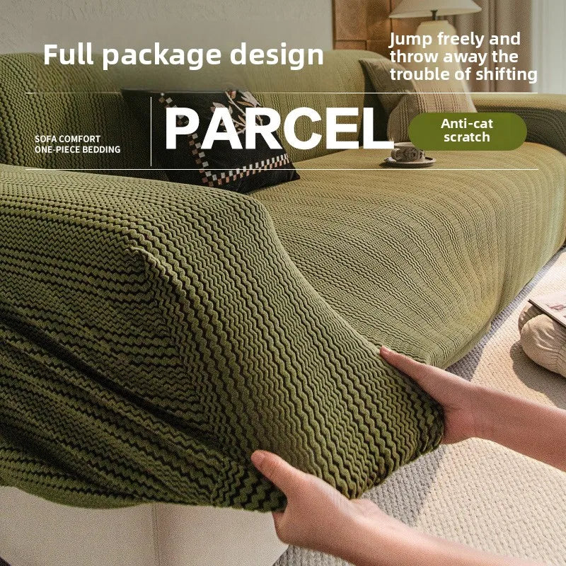 The New Sofa Cover Is Fully Covered with Anti-cat Scratch Protective Cover Elastic Anti-slip and Dust-proof Sofa Cover Fabric