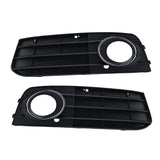 For Audi A4 B8 A4L 2008 2009 2010 2011 2012 Front Bumper Fog Lights Grille Grill Cover hole Car-Styling Griller Headlight DRL