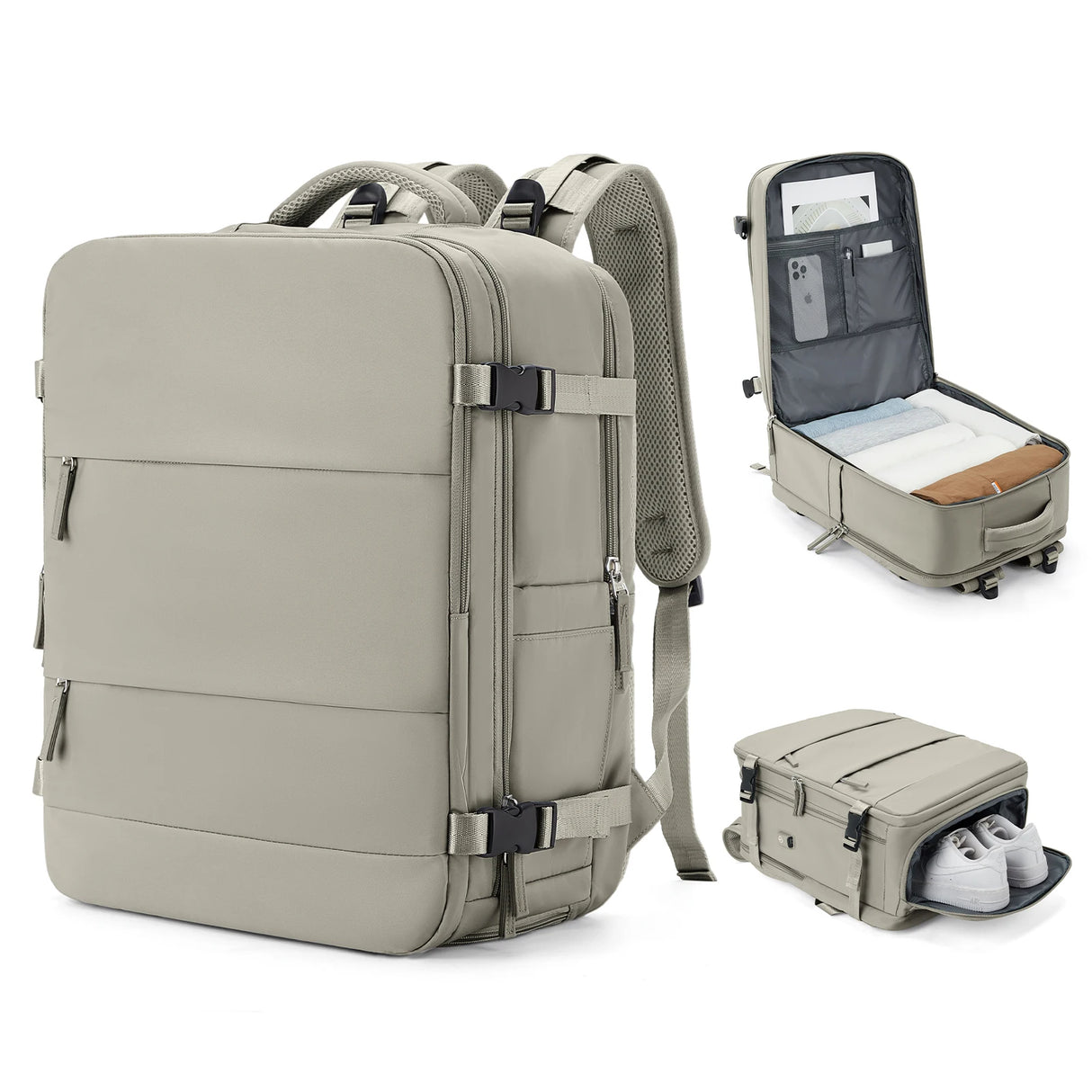 Men's Travel Backpack 40x20x30 Ryanair Short Distance Hand Luggage Business Waterproof Backpack Carry-ons Laptop Bag College Bag