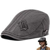 Cotton Beret Caps for Men Lightweight Summer Casual Caps Comfort Beret for Outdoor Fishing Camping