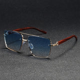 2025 Luxury Square Sunglasses For Men New Wooden Vintage Designer Fashion Glasses Sunglasses Women Vacation Gafas De Sol Hombre
