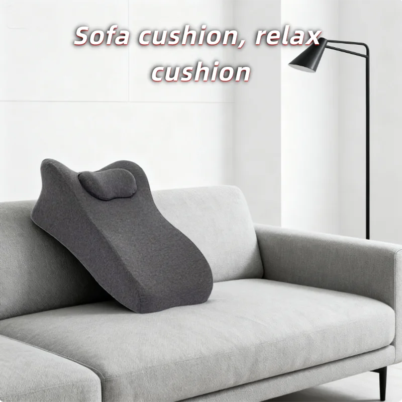 Bed Cushion Pillow for Sleeping Reading Relaxing Lounge Back Support Multi-Use Comfortable Bed Pillow for Bed Sofa Bedside Use