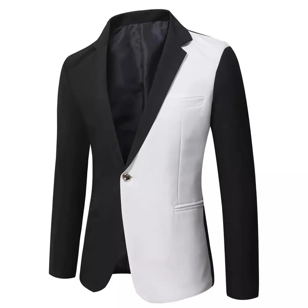 Blazers Masculino Homme Slim Fit for Men, 2025 Stylish Casual Solid Blazer, Business Wedding Party Outwear Coat Suit Top Regular