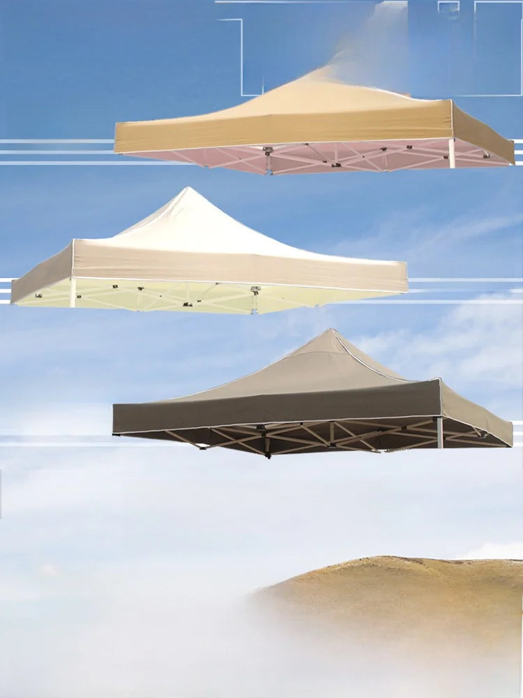 Thiened Four-Legged Umbrella Tent Top Cloth 3x3 Outdoor Sunade Waterproof Sun Protection Large Umbrella Canvas Stall