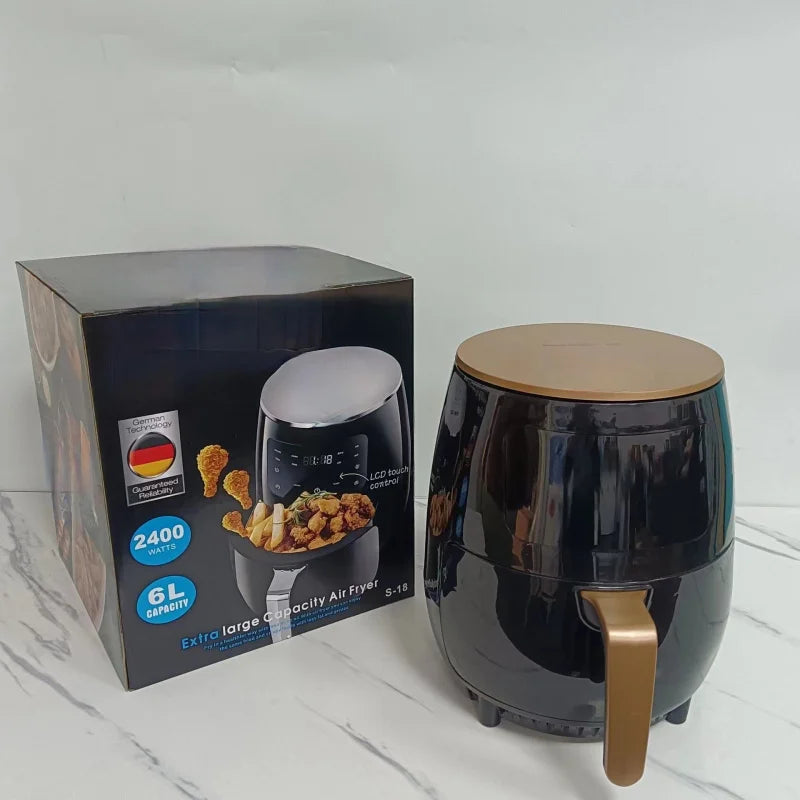 AirfryerCross-border Air Fryer for Home Use, Large Capacity110VMultifunctional Automatic Deep Frying Pan Chips Machine
