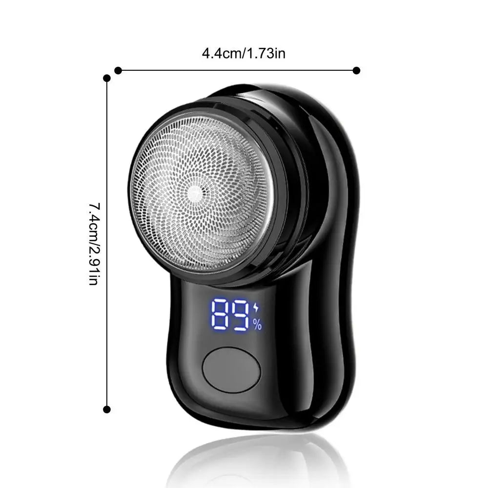 Electric Razor With LED Display Fast Charging Electric Shaver For Men Washable Portable Mini Razor For Home Business Travel