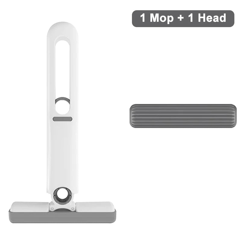 Portable Mini Self Squeeze Cleaning Mop Wet and Dry Use Sponge Mop for Bathroom, Kitchen, Desktop, Glass, Living Room, Car