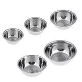 5pcs/Set Stainless Steel Mixing Bowls Non Slip Nesting Whisking Bowls Set Mixing Bowls For Salad Cooking Baking
