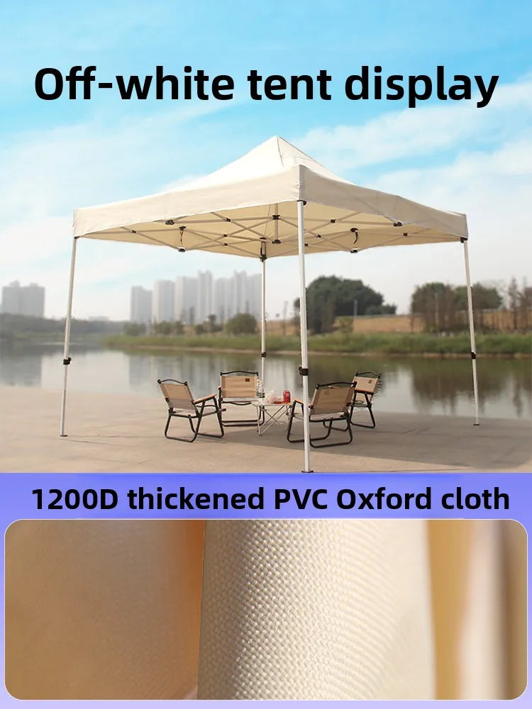 Thiened Four-Legged Umbrella Tent Top Cloth 3x3 Outdoor Sunade Waterproof Sun Protection Large Umbrella Canvas Stall