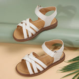 Girls sandals new summer medium and large children princess shoes soft sole shoes