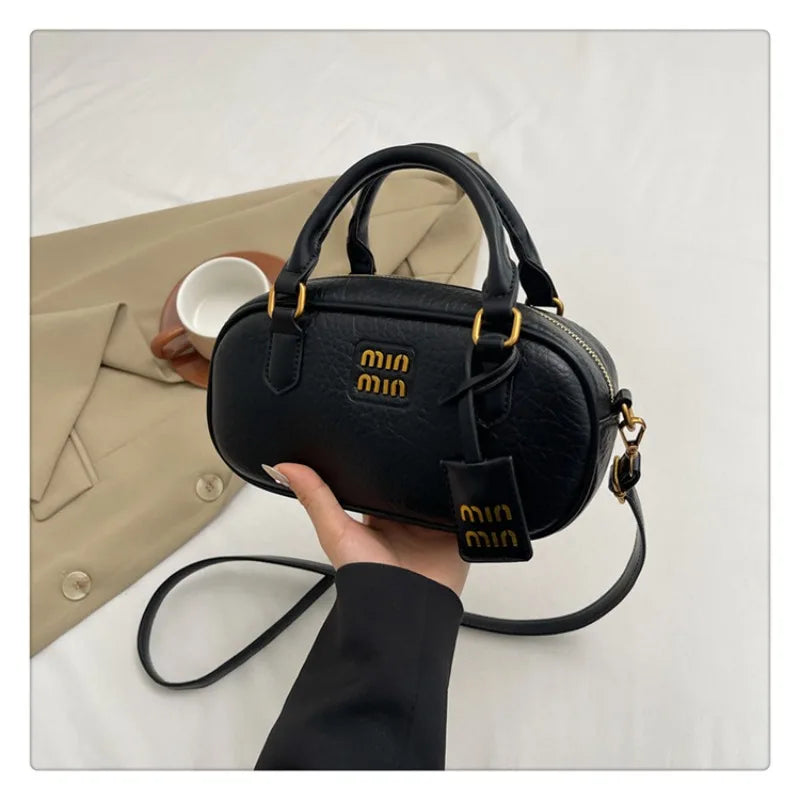 2025 Bowling Bag for Women - Stylish Oversized Pillow Tote, Fashionable Crossbody Shoulder Bag Trendy Versatile Handbag