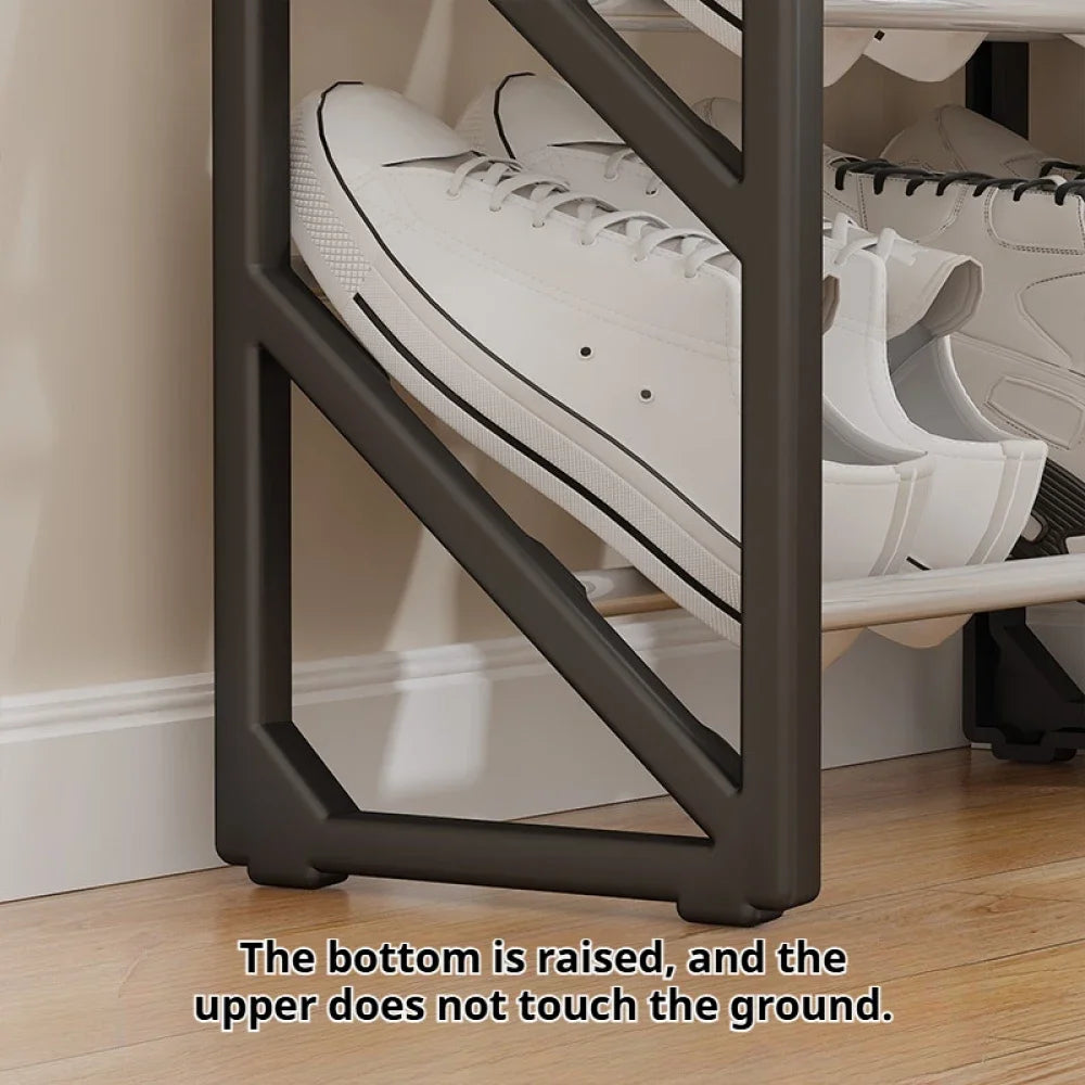 Easy To Assemble Shoes Racks Simple Shoe Rack Hallway Shoe Rack Trapezoidal Living Room Space Saving Shoes Shelf Room Balcony