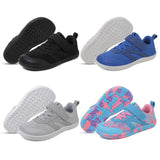 Kids Wide Barefoot Shoes Breathable Walking Athletic Shoes Non-Slip Lightweight Running Shoes for Boys Girls