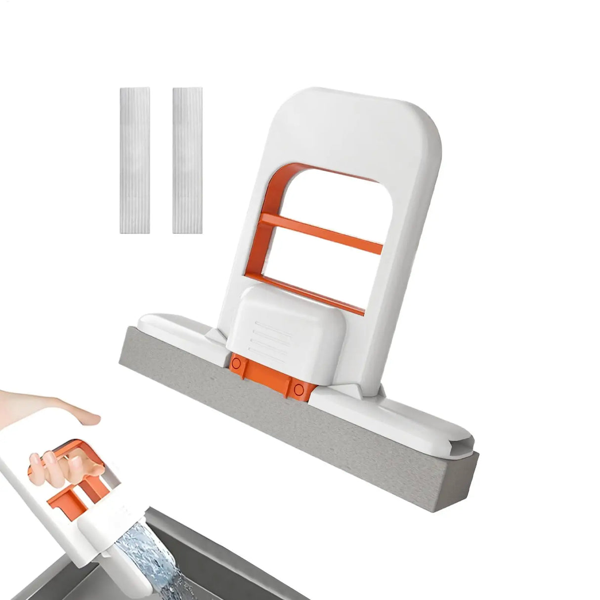Portable Mini Cleaning Mop Small Desktop Cleaning Short Handle Mop With 3 Replacement Sponge Heads Housekeeping Tool For Corners
