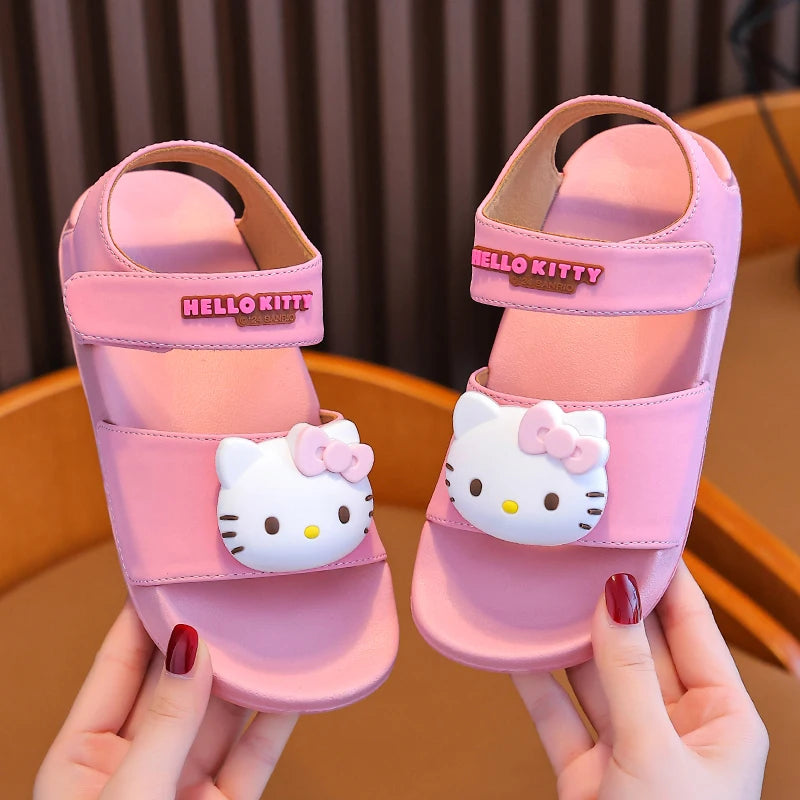 Sanrio new girls' sandals Summer outdoor non-slip children's beach shoes