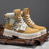 New Men's Winter Boots Outdoor Platform Boots 2023 Designer Men's Shoes Comfortable Desert Boots Street Style Motorcycle Boots