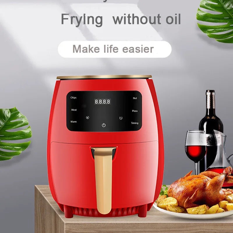 air fryer with safety and overheating protection, household large capacity french fry machine, multifunctional electric fryer