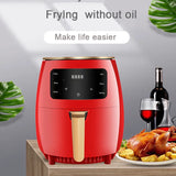 air fryer with safety and overheating protection, household large capacity french fry machine, multifunctional electric fryer