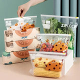 Reusable Zip Lock Bag Transparent Storage Bag with Zipper Sealing Plastic Bag Travel Freezer Camping Kitchen Gadgets