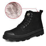 Winter Men Boots Waterproof Leather Boots Keep Warm Mens Ankle Boots Comfortable Man Work Boots Male Snow Boots Men Botas