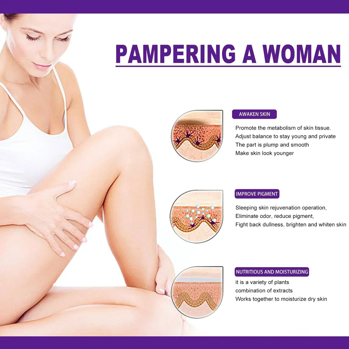 Whitening Cream Private Parts Underarm Serum Bleaching Butt Knee Inner Thigh Intimate Parts Brightening Remove Melanin