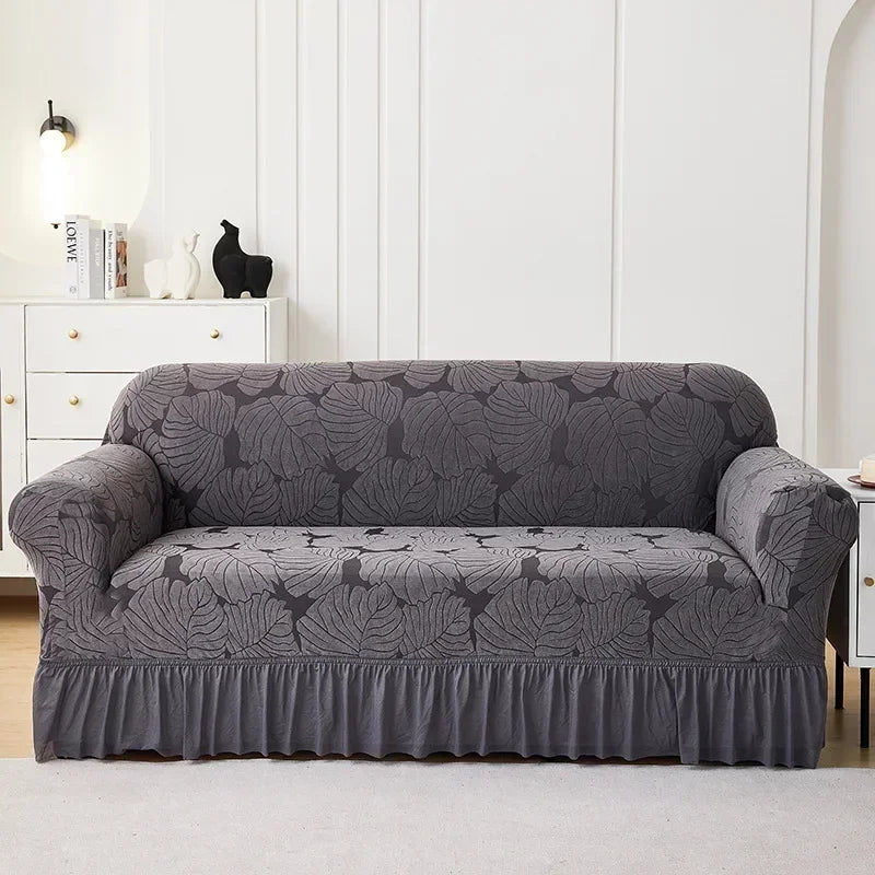 1/2/3/4 Seater Sofa Cover Single Double Three Four-Seater Elastic All-inclusive Dustproof Sofa Cover Yksivärinen sohvan kansi