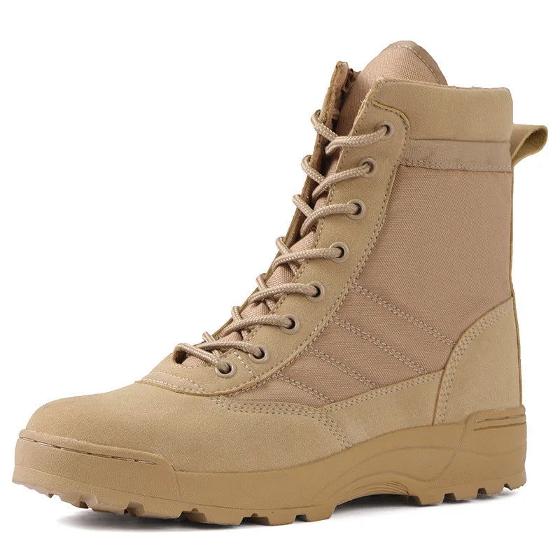 Men's Boots 2022 New Tactical Boots Special Force Desert Combat Boots Men Work Shoes Outdoor Hiking Ankle Boots