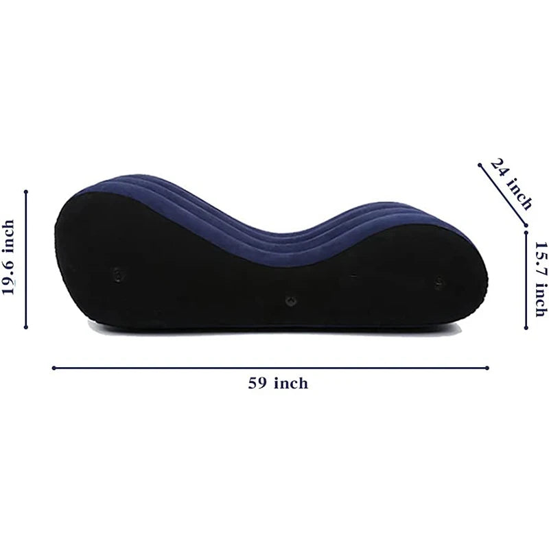 Portable Inflatable Sofa Bed S-shaped Love Position Labor-saving Sitting Wedge Husband Wife Pillow Better Love Life Furniture