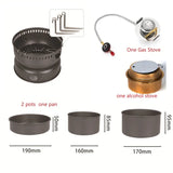 Camping Stove Cookware Combine Set BL100-Q1xb Cooking Pot Pan Stove Set