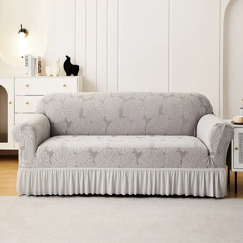 1/2/3/4 Seater Sofa Cover Single Double Three Four-Seater Elastic All-inclusive Dustproof Sofa Cover Yksivärinen sohvan kansi