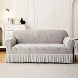 1/2/3/4 Seater Sofa Cover Single Double Three Four-Seater Elastic All-inclusive Dustproof Sofa Cover Yksivärinen sohvan kansi