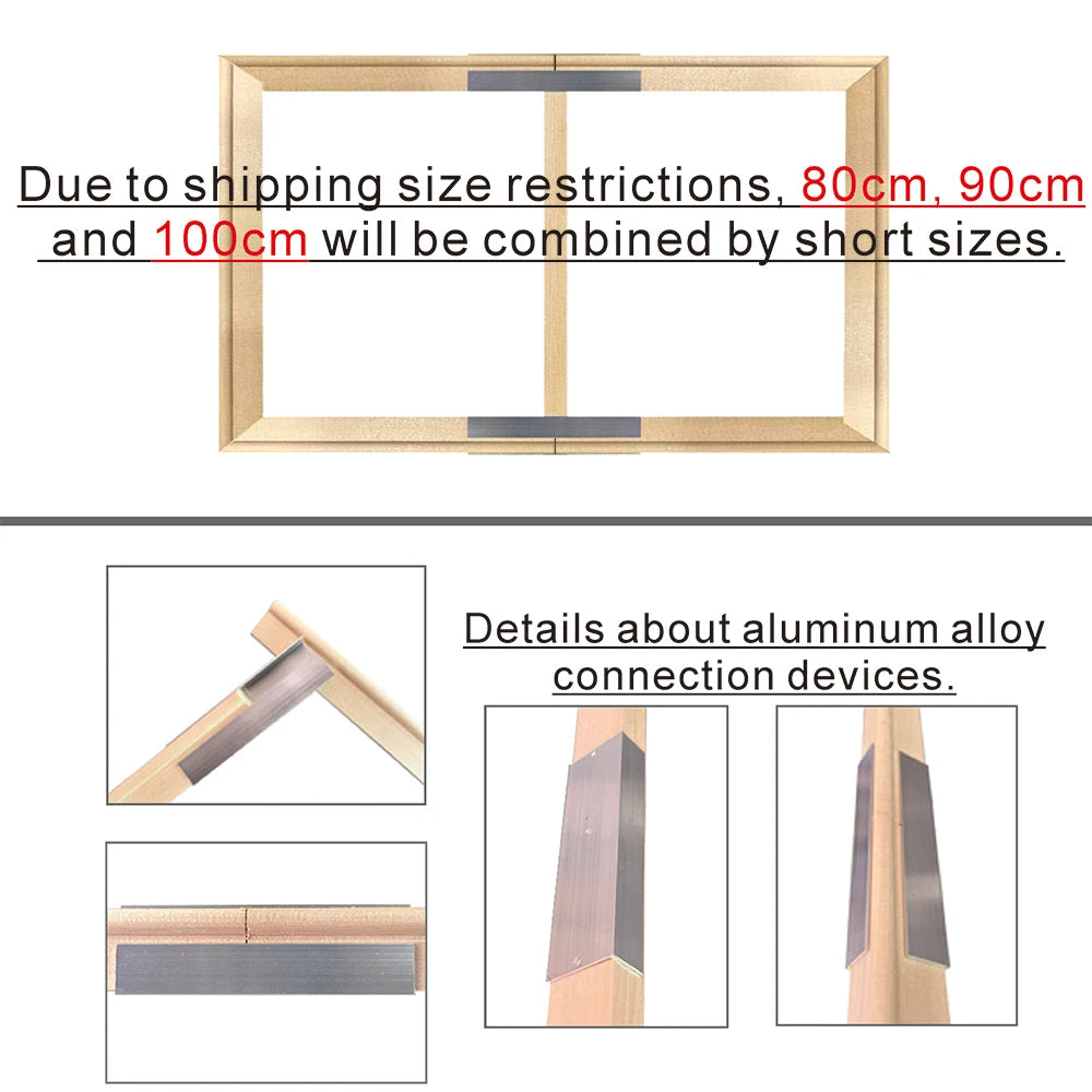25x35 30x40cm Natural Wooden Picture Frame For Wall Canvas Frame Diamond Painting Frame Picture Poster Wall Frame Home Decor