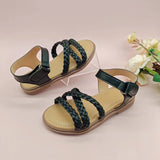 Girls sandals new summer medium and large children princess shoes soft sole shoes