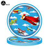 Fighter Plates Airplane Birthday Party Decor Plane Plates Blue Sky Plates Two Fly Paper Plates Napkins Party Supplies for Boys