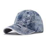 denim baseball cap for men women spring summer cap letters embroidery