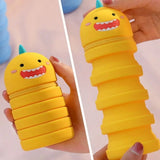 School Supplies 3D Little Dinosaur Pencil Case Kawaii Waterproof Silicone Stationery Box Ins Style Cute Coin Purse School