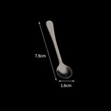 304 Stainless Steel Flavoring Spoon Salt Spoon Coffee Stirring Spoon Cute Dessert Spoon Mini Ice Cream Spoon