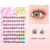 Self-Adhesive Lash Clusters Kit No Glue Individual Lashes Soft Idol False Eyelashes for Natural Volume Reusable Makeup Essential