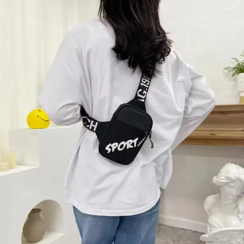 Men's & Women's Shoulder Bag INS Trend Waterproof Small Backpack Mobile Phone Man's Messenger Bag Square Bag Crossbody Bags