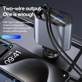 easyown 120w Super Fast Charger Flash Car Car Charger-english Package-super Fast Charger Digital Car Charger Sanxing Iphone