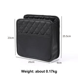 Universal Car Storage Organizer Bag Between Seats Hanger Storage Box Leather Trash Can Dustbin Phone Pocket Auto Accessories
