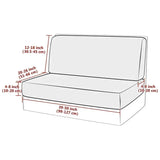 2pcs/set Elastic RV Dinette Cushions Covers Floral Print Spandex Armless Sofa Cover Camper Car Bench Cover Furniture Protector