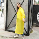Waterproof Outdoor Rain Gear Unisex Long Transparent Reusable Raincoat Jacket for Men and Women Cycling Hiking