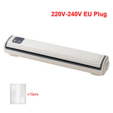 Vacuum Packaging Machine Automatic Food Vacuum Sealer for Food Sealing Household Vacuum Sealer Machine with 10pcs Packing Bags