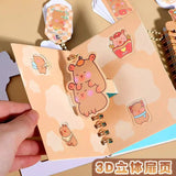 school useful stationery supplies Aesthetic stationery Sketchbook Diary cute capybara Drawing notebook offices accessories