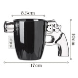 ceramic gun mug cup pistol gun handle mug cup sheriff mug